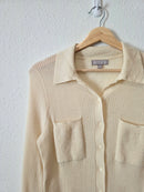 J.Crew Merino Wool Button Up Sweater (L)