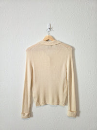 J.Crew Merino Wool Button Up Sweater (L)