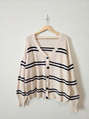 Z Supply Striped Cotton Cardigan (M)