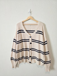 Z Supply Striped Cotton Cardigan (M)
