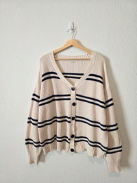 Z Supply Striped Cotton Cardigan (M)