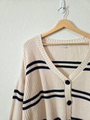 Z Supply Striped Cotton Cardigan (M)