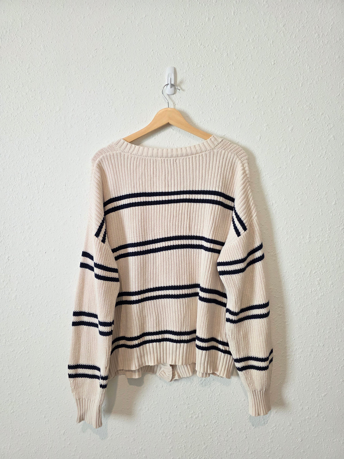 Z Supply Striped Cotton Cardigan (M)