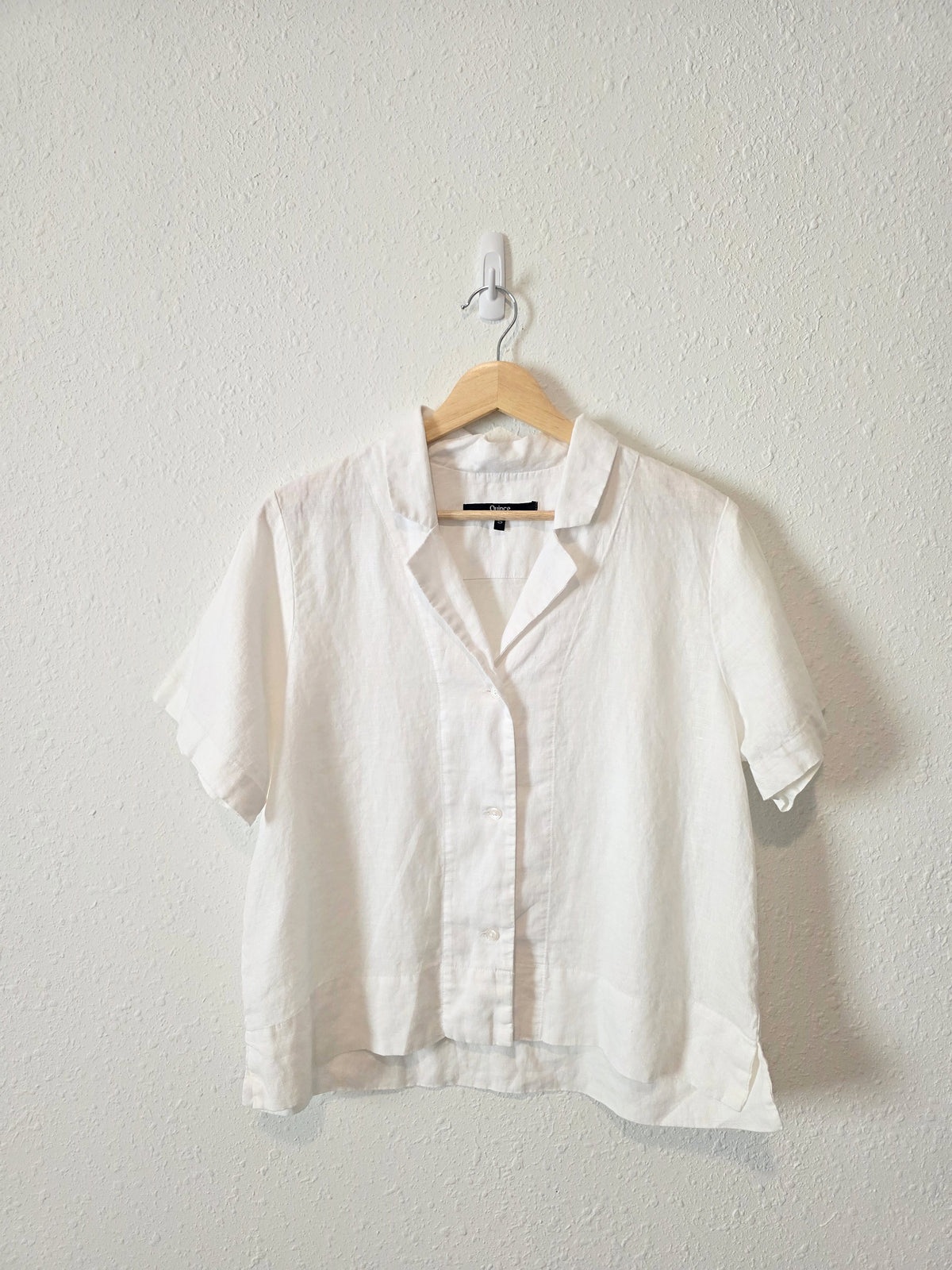Quince Boxy Linen Shirt (S)