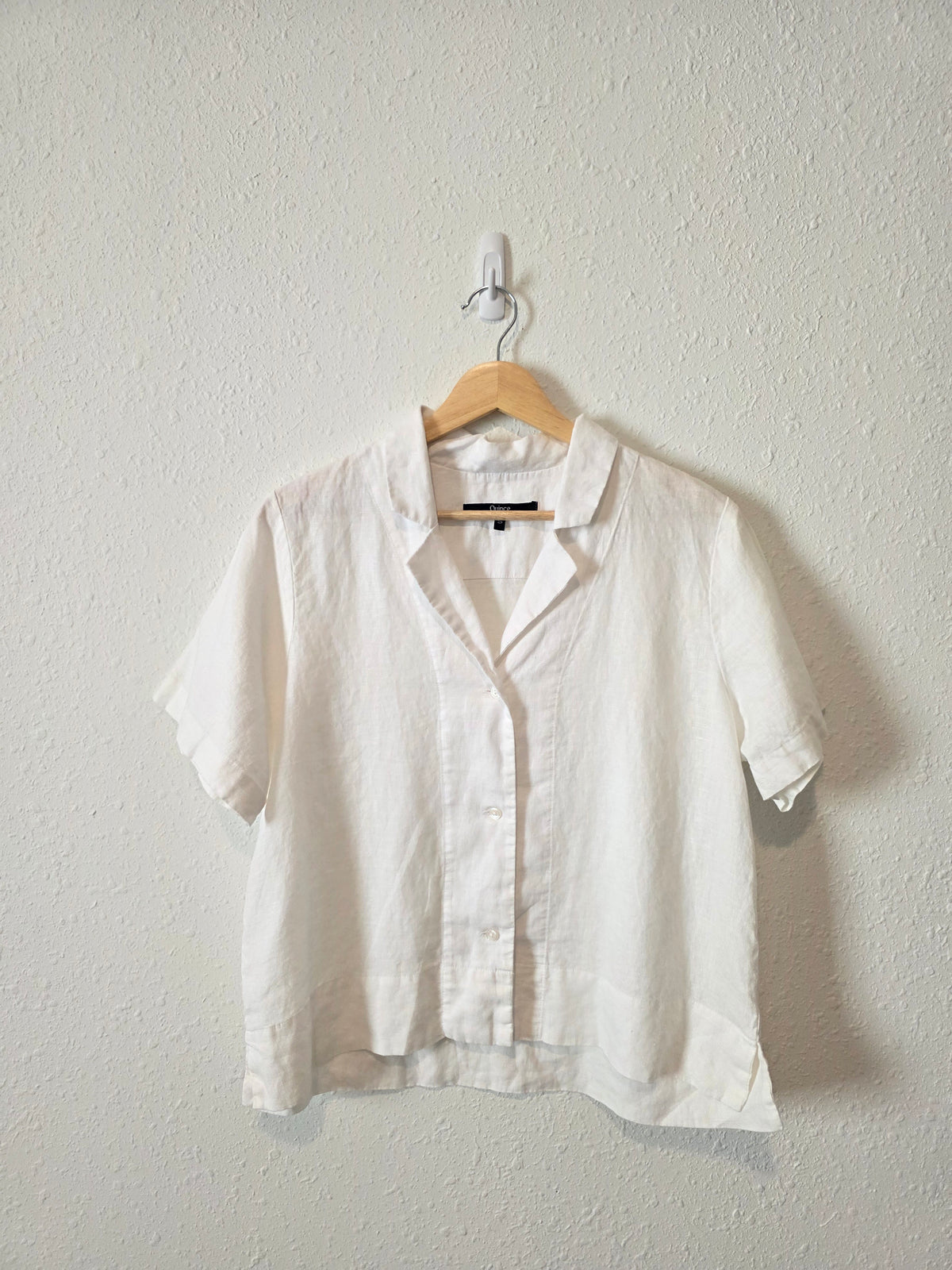 Quince Boxy Linen Shirt (S)