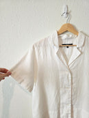 Quince Boxy Linen Shirt (S)