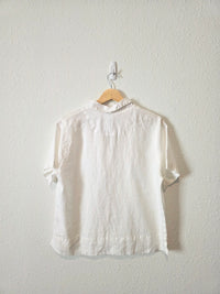 Quince Boxy Linen Shirt (S)