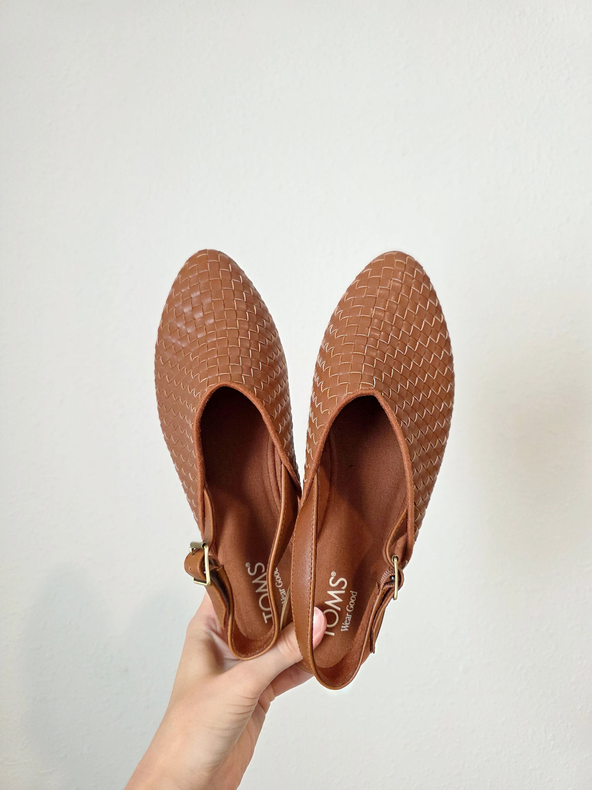 Toms Woven Slingback Mules (8.5)
