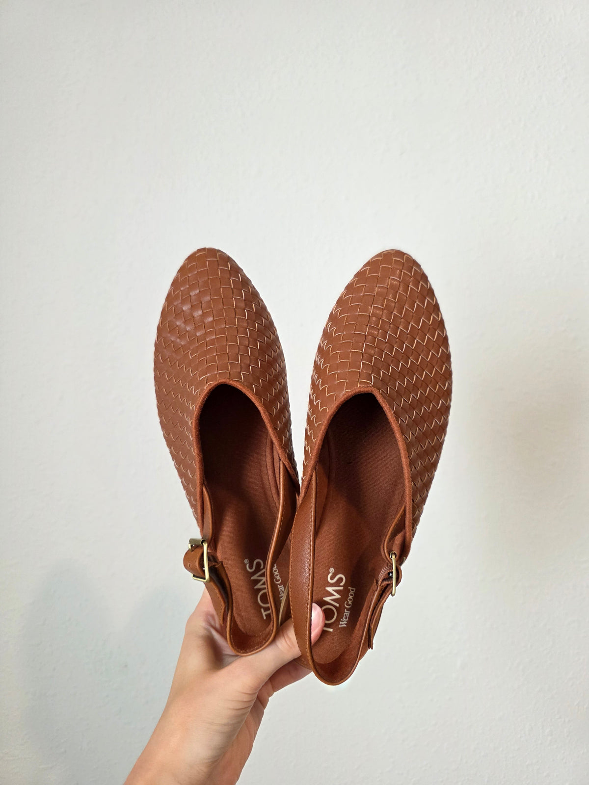 Toms Woven Slingback Mules (8.5)