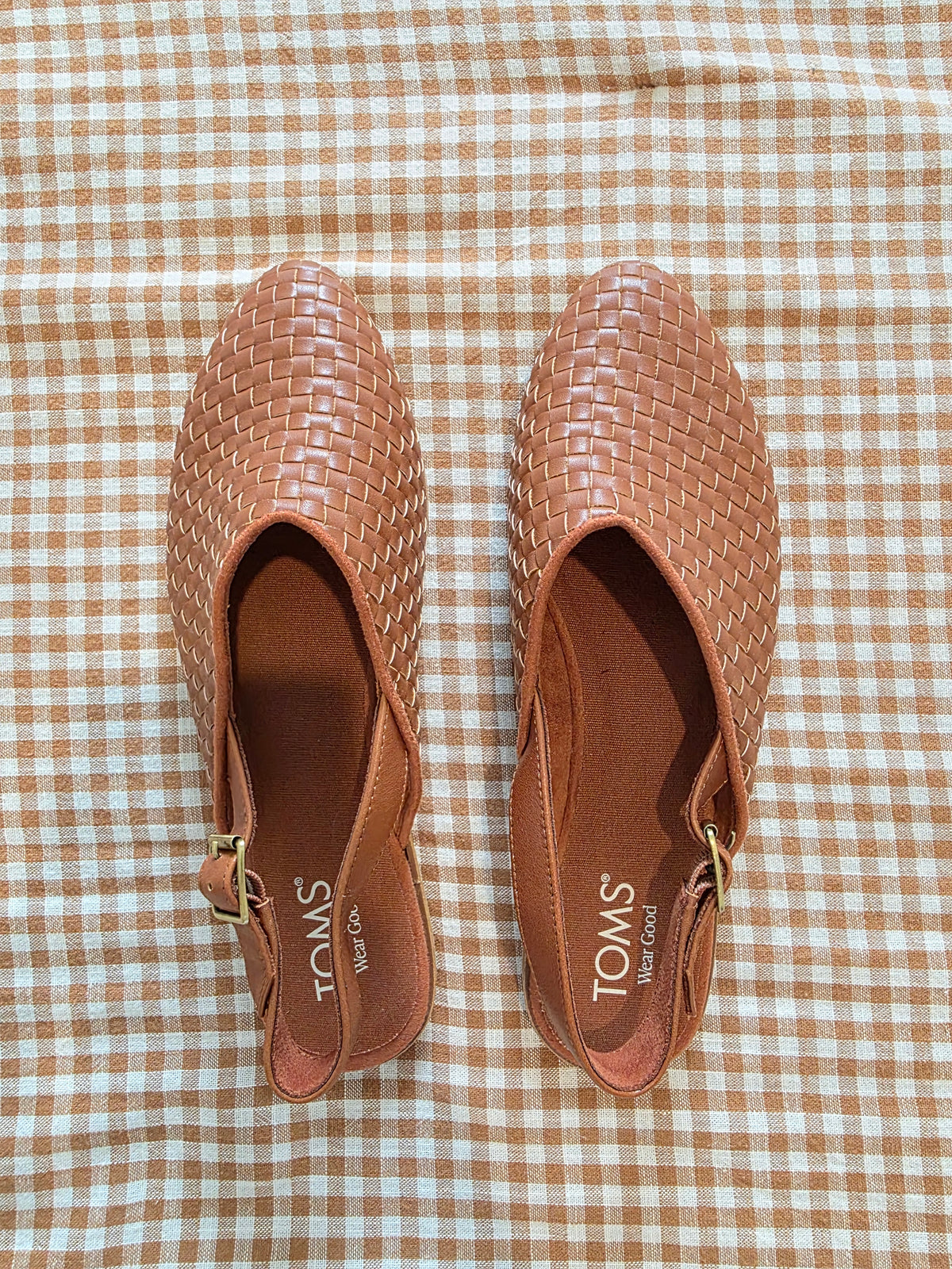 Toms Woven Slingback Mules (8.5)