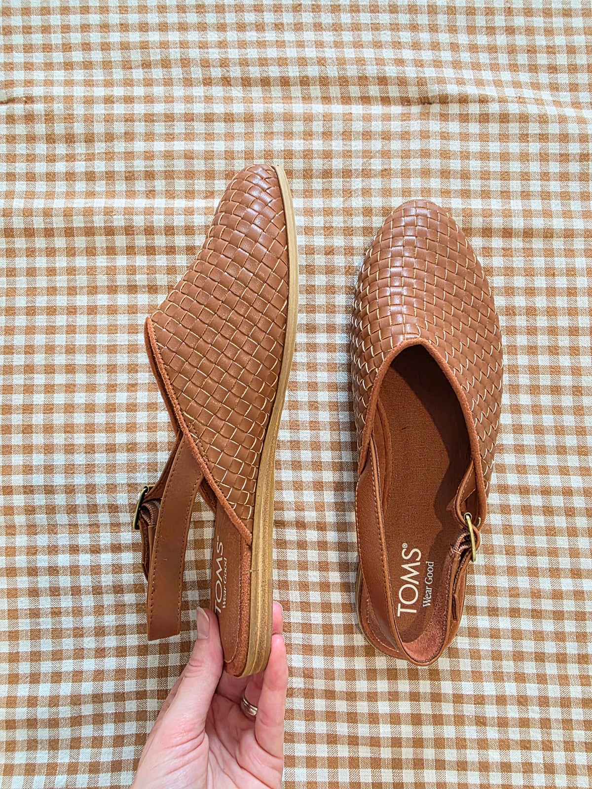 Toms Woven Slingback Mules (8.5)