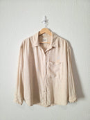 Abercrombie Linen Blend Button Up Shirt (M)