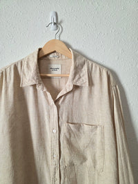 Abercrombie Linen Blend Button Up Shirt (M)