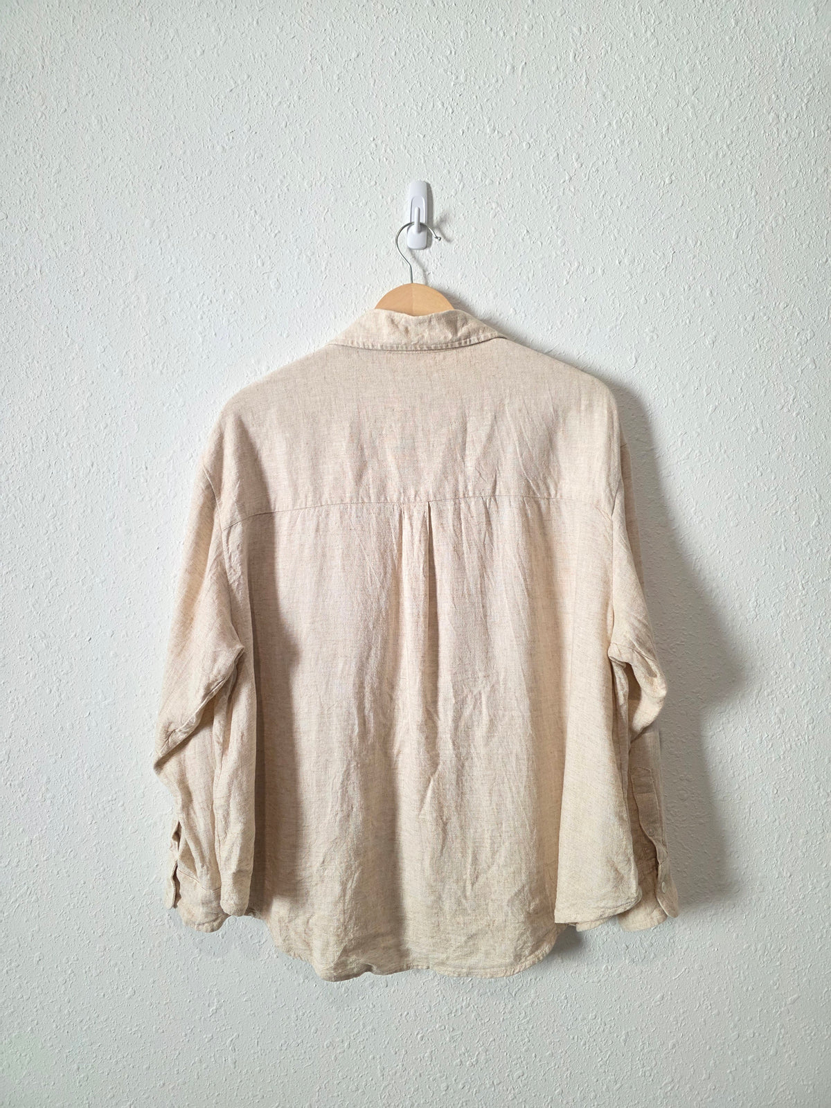 Abercrombie Linen Blend Button Up Shirt (M)