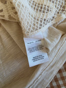 Anthropologie Crochet Embroidered Top (XL)