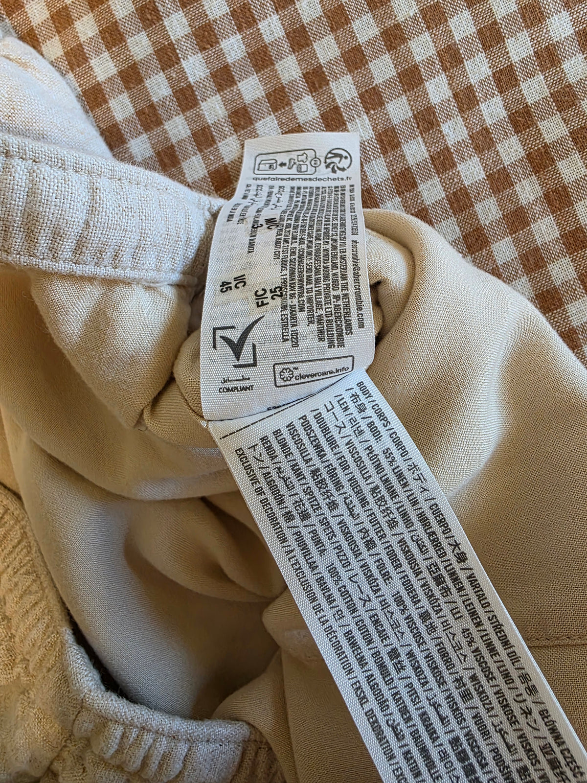 Abercrombie Wide Leg Linen Pants (XL)