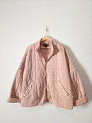 Blush Quilted Zip Up Jacket (L)