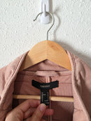 Blush Quilted Zip Up Jacket (L)