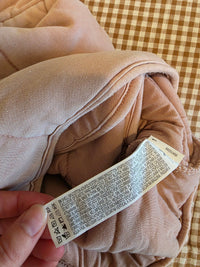 Blush Quilted Zip Up Jacket (L)