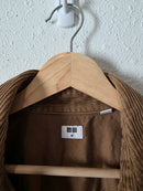 Brown Corduroy Button Up Shirt Jacket (M)