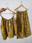 Ginkgo Print Cotton Matching Set (S/M)