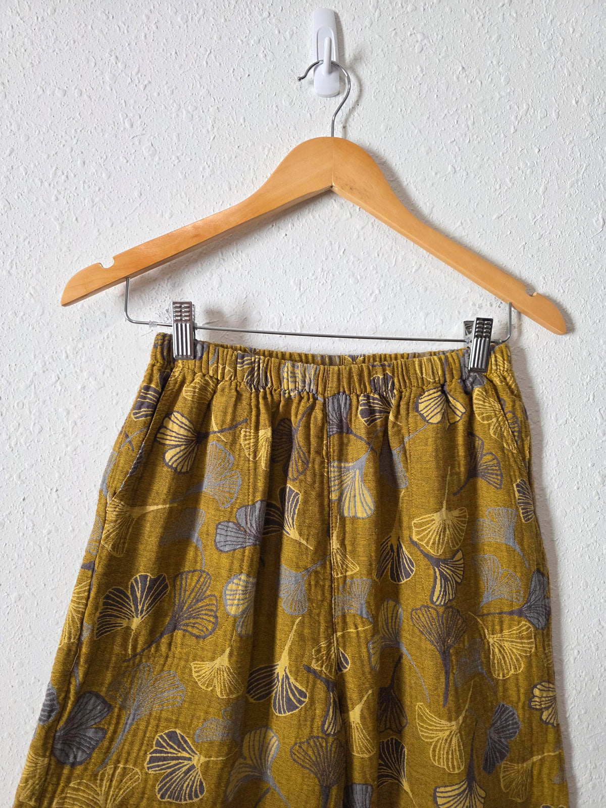 Ginkgo Print Cotton Matching Set (S/M)