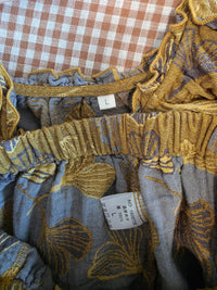 Ginkgo Print Cotton Matching Set (S/M)
