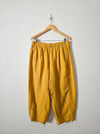 Eileen Fisher Organic Linen Barrel Pants (M)