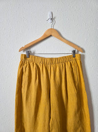 Eileen Fisher Organic Linen Barrel Pants (M)