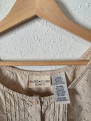 Vintage Floral Embroidered Cotton Tank (L)