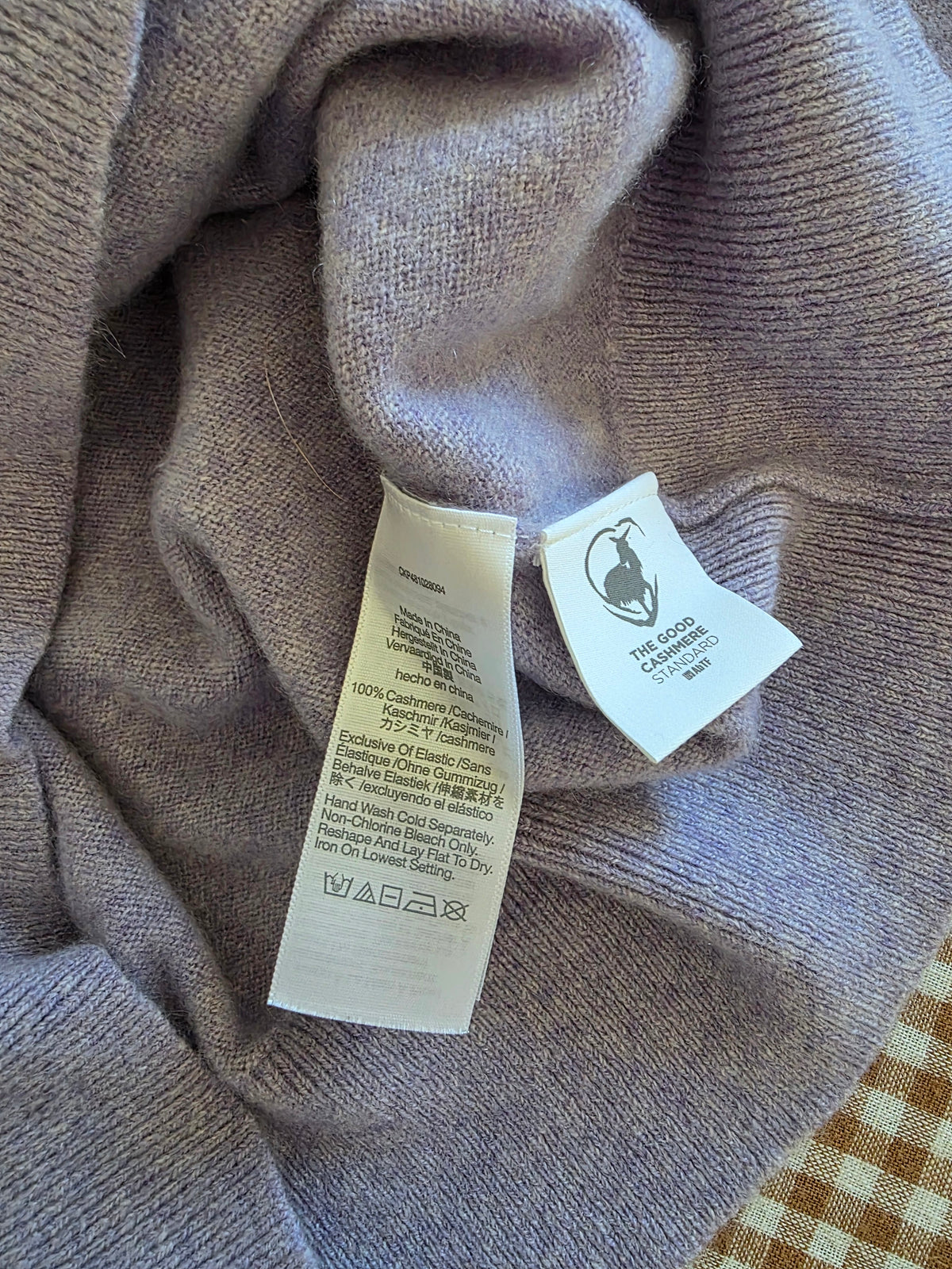 Madewell Lavender Cashmere Sweater (S)