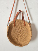 Woven Straw Circle Bag