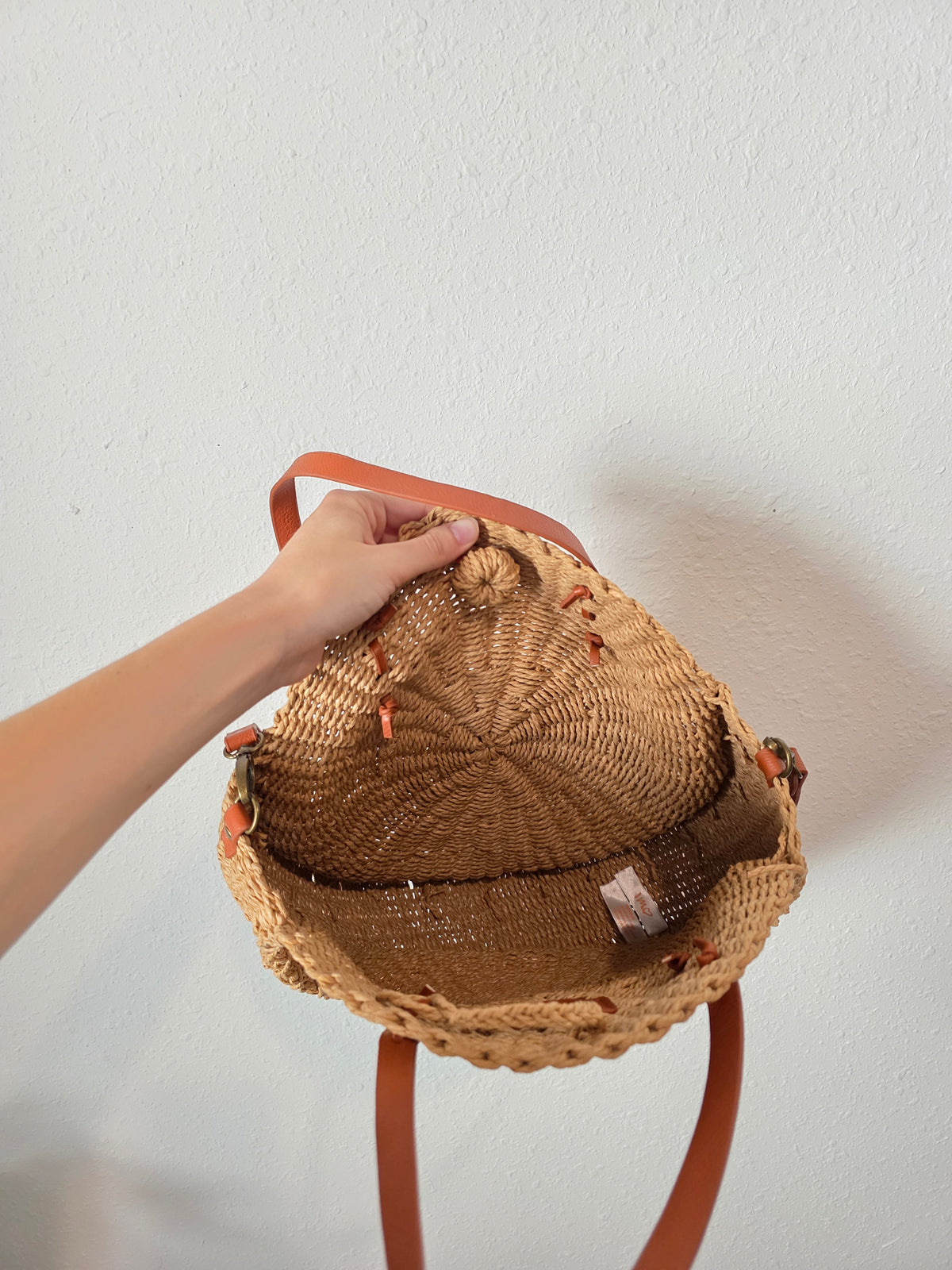 Woven Straw Circle Bag