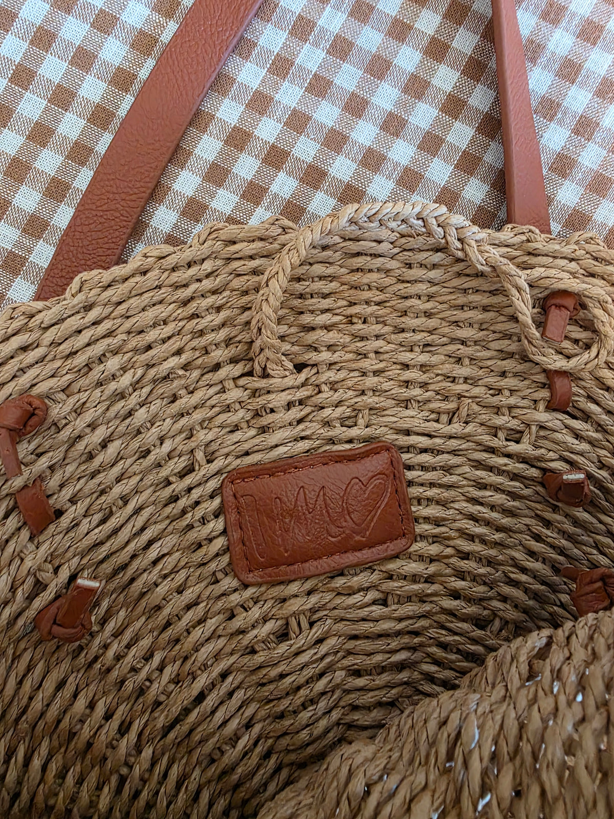 Woven Straw Circle Bag