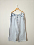 Abercrombie Light Wash Wide Leg Jeans (32/14 short)