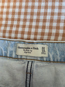 Abercrombie Light Wash Wide Leg Jeans (32/14 short)