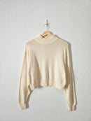 Wilfred Mock Neck Wool Cotton Sweater (S)