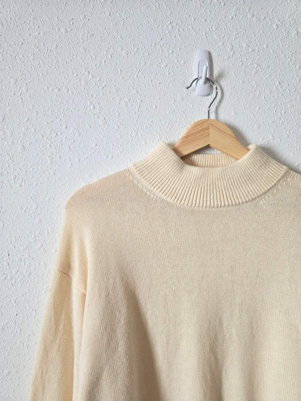 Wilfred Mock Neck Wool Cotton Sweater (S)