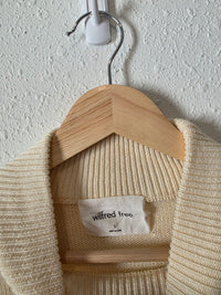 Wilfred Mock Neck Wool Cotton Sweater (S)