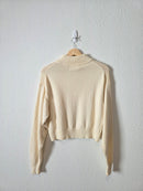 Wilfred Mock Neck Wool Cotton Sweater (S)