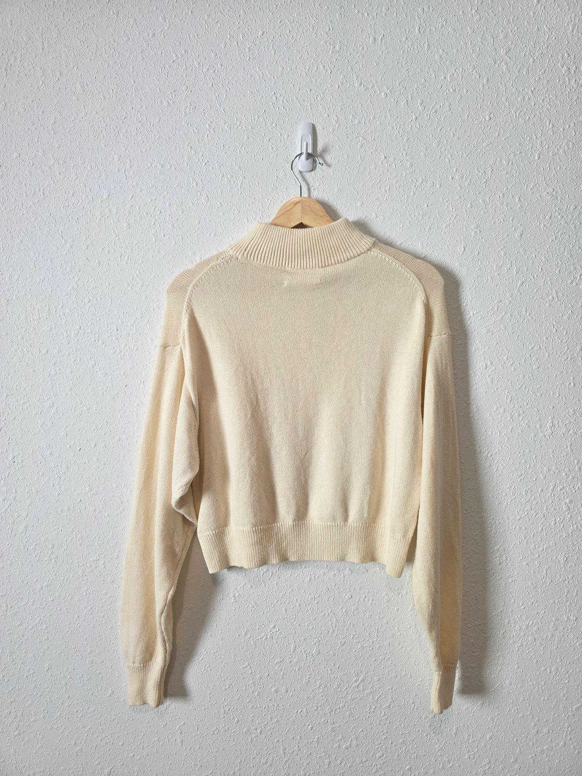 Wilfred Mock Neck Wool Cotton Sweater (S)