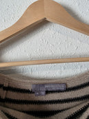Striped Cashmere Relaxed Sweater (S)