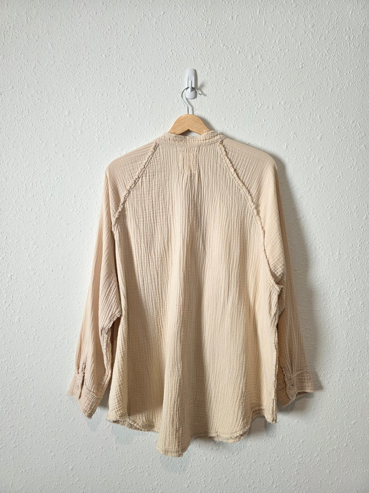 Aerie Cotton Gauze Button Up Shirt (M)