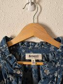 &Merci Floral Denim Snap Button Top (M)