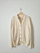 Woolovers Cable Knit Cardigan (XL)