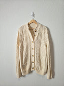 Woolovers Cable Knit Cardigan (XL)
