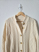 Woolovers Cable Knit Cardigan (XL)