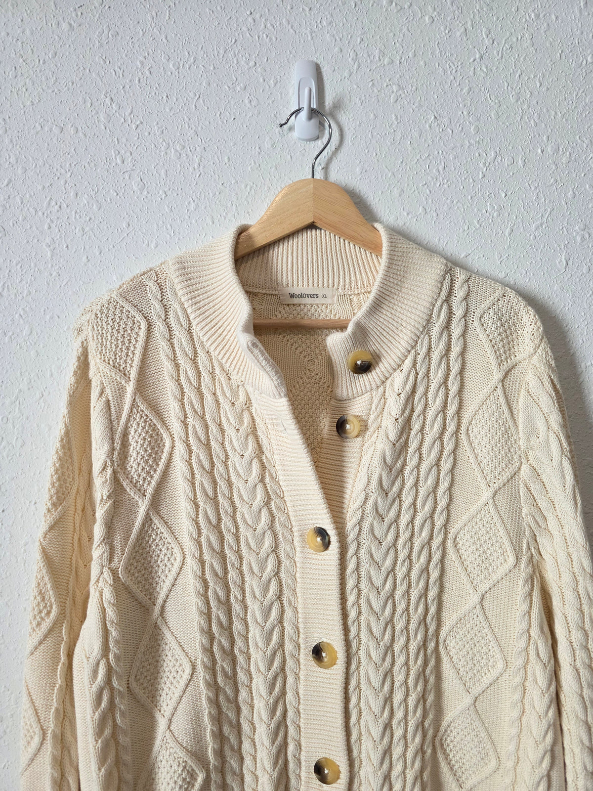 Woolovers Cable Knit Cardigan (XL)