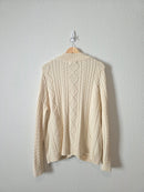 Woolovers Cable Knit Cardigan (XL)