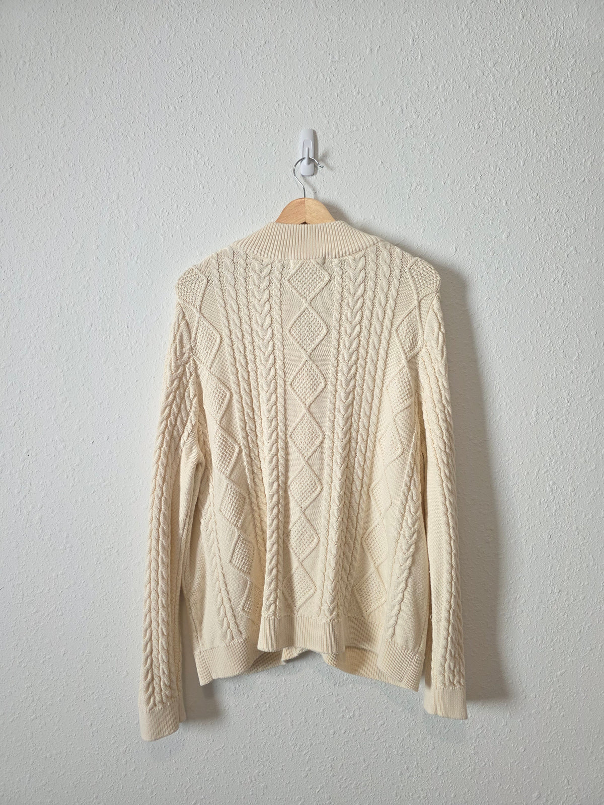 Woolovers Cable Knit Cardigan (XL)